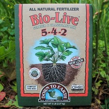 Down to Earth Bio-Live Fertilizer Mix 5-4-2, 5 lb 2.97 per gallon