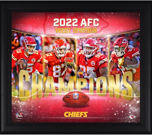 Kansas City Chiefs Framed 15x17 2022 AFC West Champions Collage
