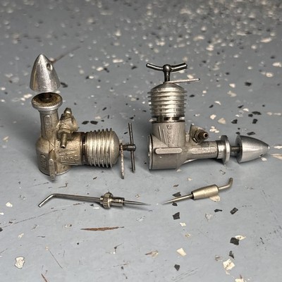 2 WEBRA 0.8cc Model Airplane Engines 26347, 27648 Made In Germany