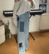Urban Outfitters Damen Jeans S blau Patchwork...