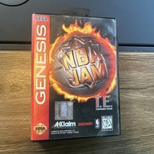 NBA Jam Tournament Edition TE (Sega Genesis, 1995) Complete CIB Tested Working 