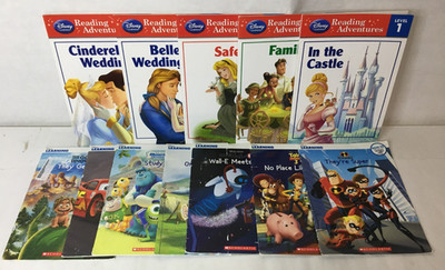 Lot of 12 Disney Learning Books / Reading Adventures / Phonics Reading Program