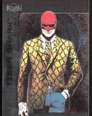 #ad 2025 Skybox Metal Universe Batman Tiger Shark #118 Base $2.99