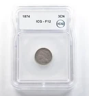 1874-P Three Cent Nickel — photo from another recent sale