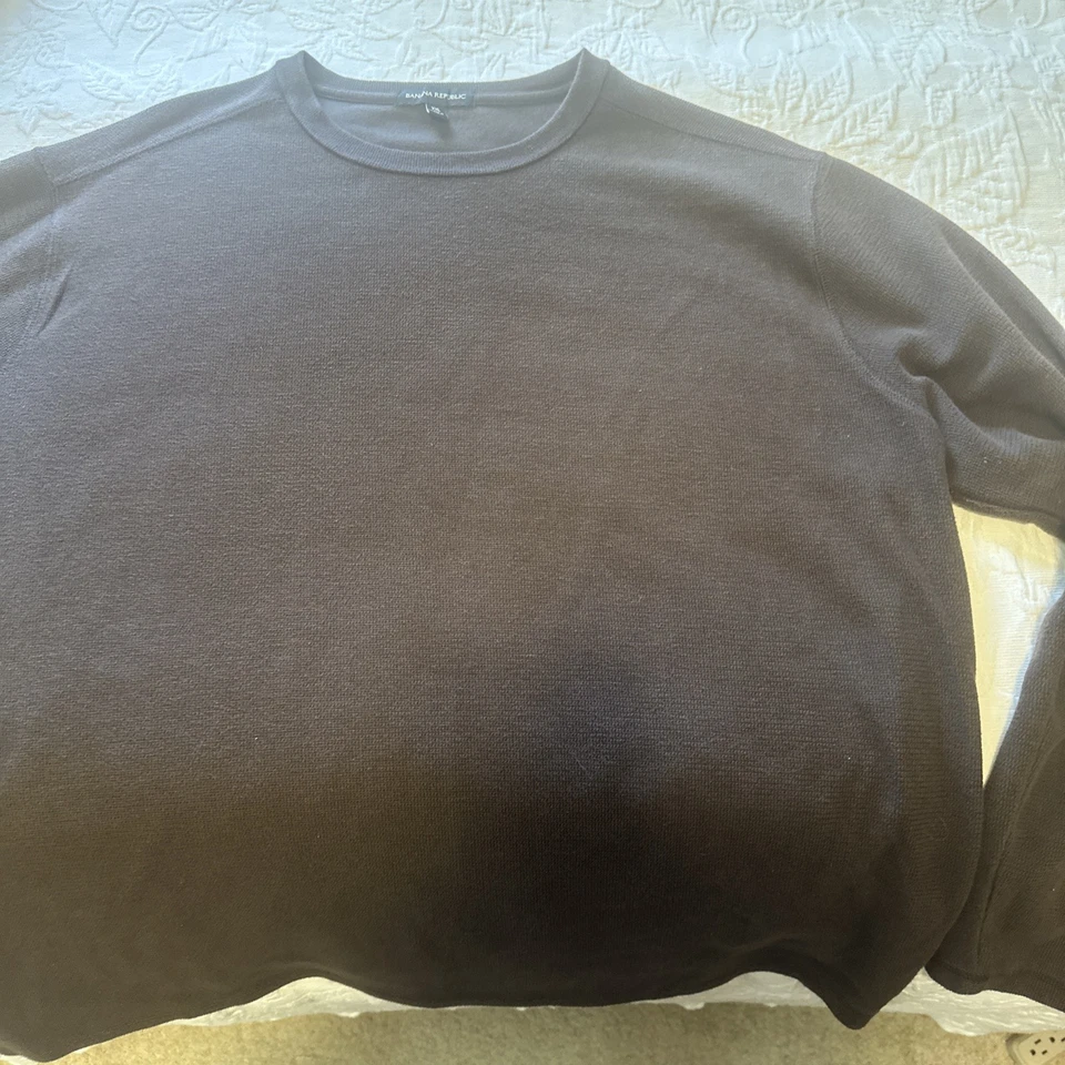 XXL 男式 BANANA Republic 经典 适合 软刷 华夫针织 PULLOVER! VARIETY — 第 4/4 张图片