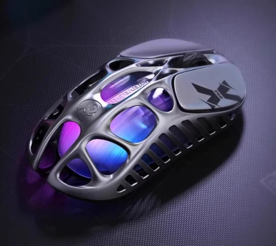 GravaStar MERCURY X  Magnesium Alloy Gray Wireless Tri-mode Bluetooth Mouse - Image 2 of 4