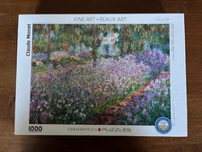 Eurographics Fine Art Collection Claude Monet Garden 1000 Piece Jigsaw Puzzle