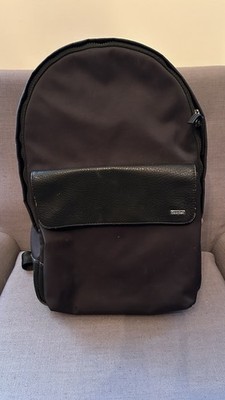Calvin Klein Black Nylon/Leather Overnight Backpack Unisex Sleek Modern Vibes!