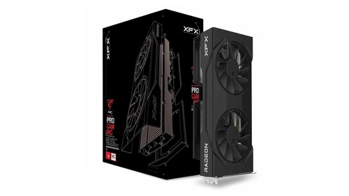 XFX Swift AMD Radeon RX 9060 XT OC Gaming Edition con 16GB GDDR6 HDMI 2xDP AMD - Foto 1 di 7
