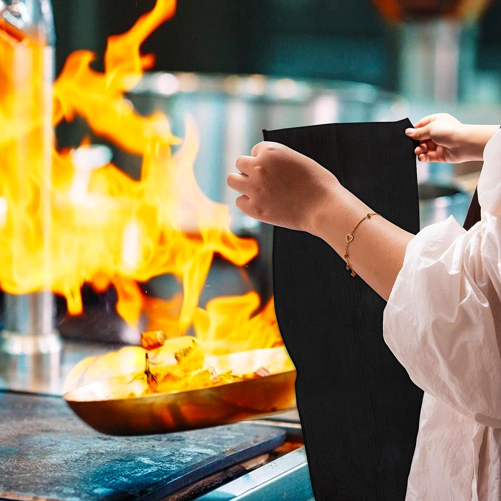 20" Welding Blanket Fireproof Heat Resistant Flame Retardant Fabric Carbon Felt