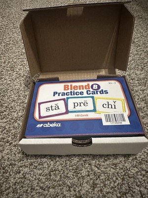 Abeka Blend B Practice Cards Complete Set