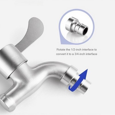 304 SS Verlängerter Wasserhahn mit Messingkern 25/30CM für Badinstallation
