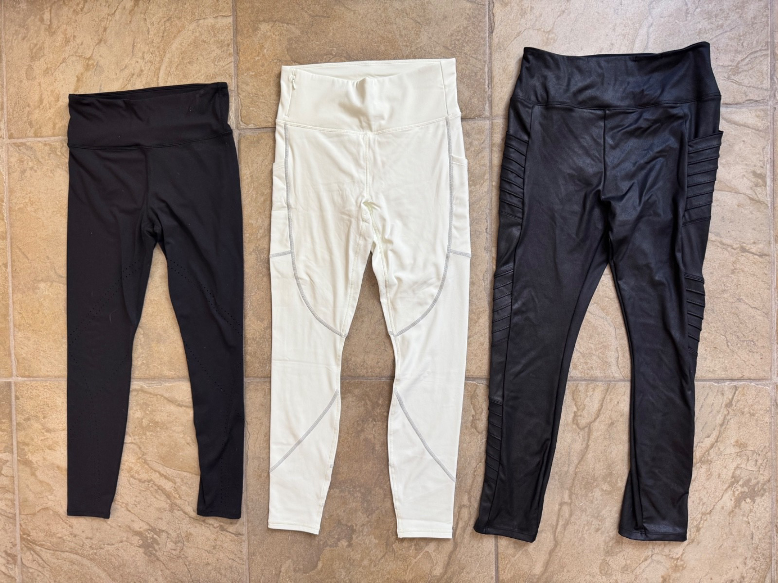 3 PAIA LEGGINGS (Simply Vera Fila Joy Lab) Lunghezza 36" DONNA TAGLIA M