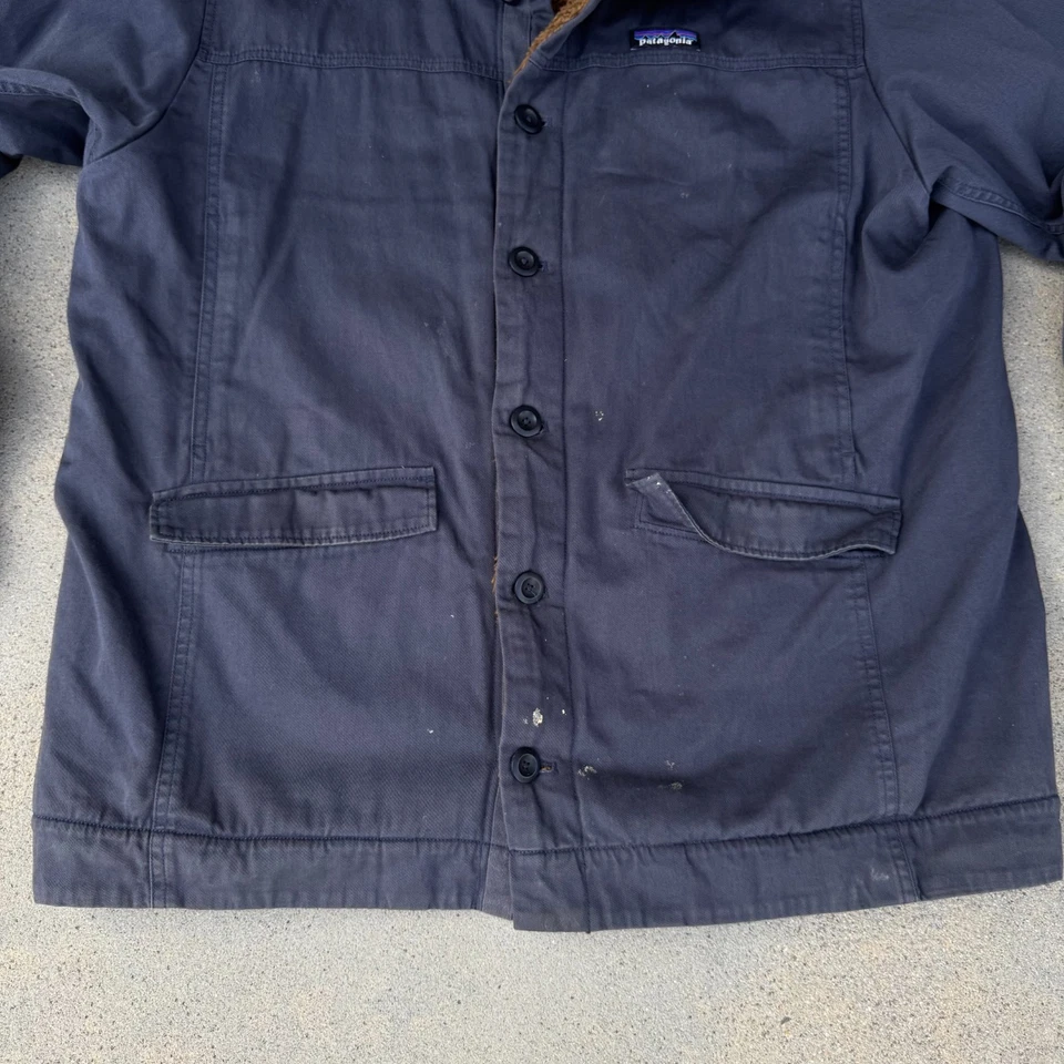 Patagonia Maple Grove Fleece Button Up Jacket Charcoal Mens X-Large Outdoor - Image 3 of 4