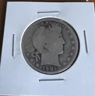 1901 Barber Half Dollar 90% Silver US Mint Liberty Head Circulated Coin