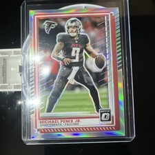 Michael Penix Jr 2025 Panini Donruss Optic #134 Silver Holo Prizm - Falcons 