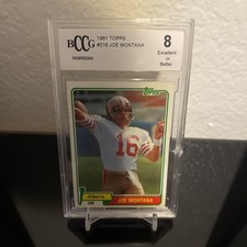 1981 Topps - Joe Montana #216 (RC) BCCG 8