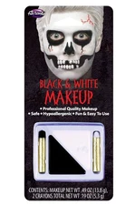 Black and White Make-Up Kit Halloween Costume Accessory