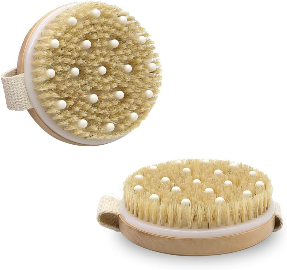 Brosse Corps à Sec en Bois pour Votre Rituel Spa et Gommage à la Maison