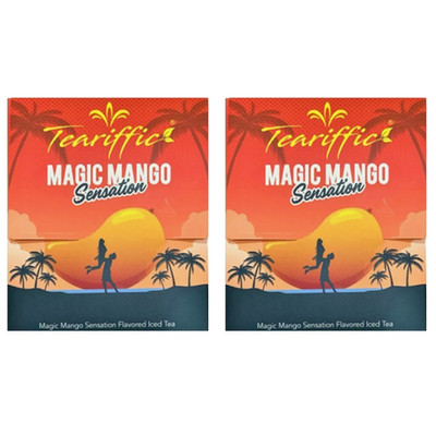 2x Teariffic Magic Mango Sensation Sexual Men Herb Energy Coffee (24 Sachets)