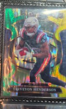 2025 Panini Select - Concourse TreVeyon Henderson #78 Green & Yellow Shock Pr...