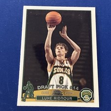 2003-04 Topps Chrome #124 Luke Ridnour RC Rookie Card. rookie card picture