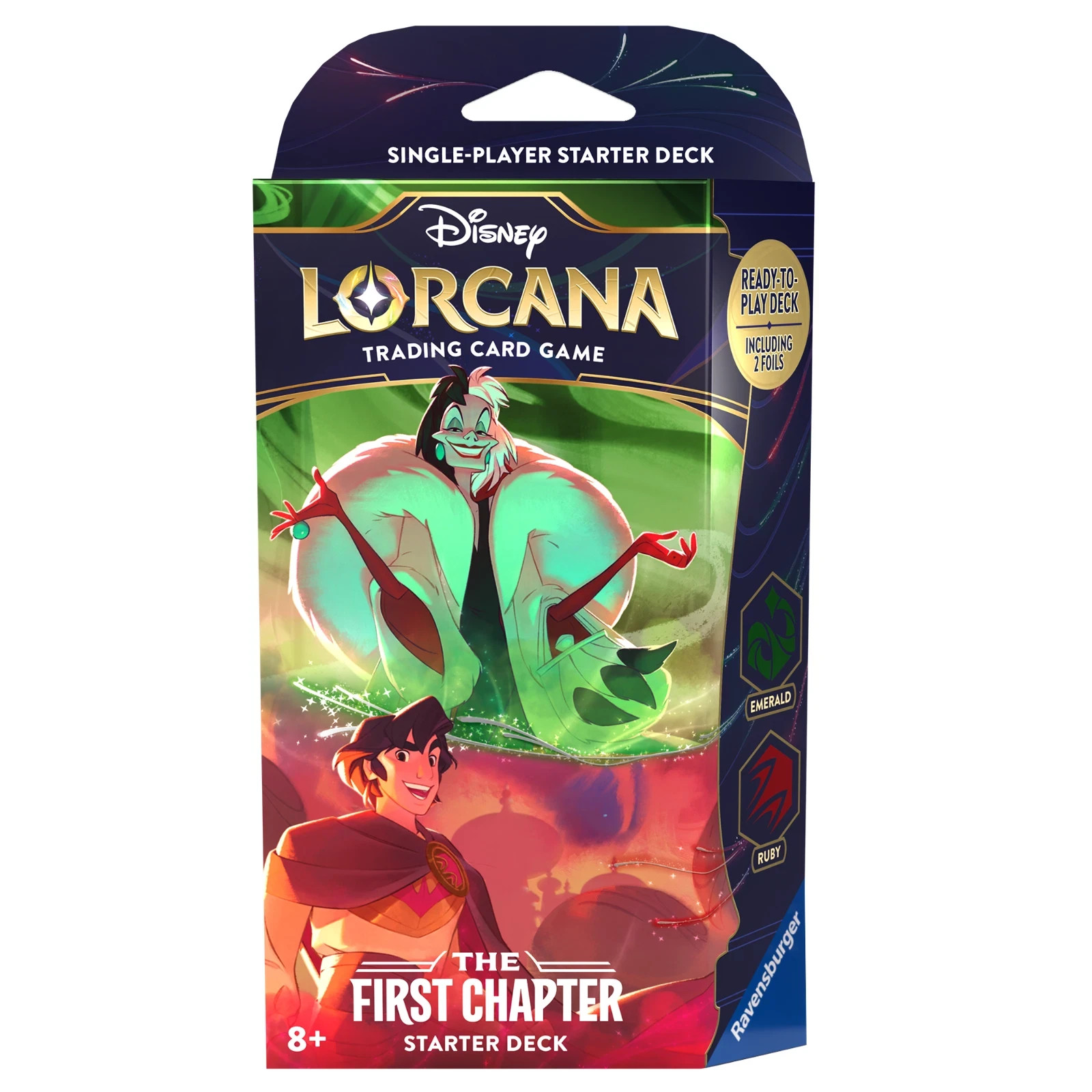 Disney Lorcana: The First Chapter Emerald & Ruby Starter Deck - Brand New