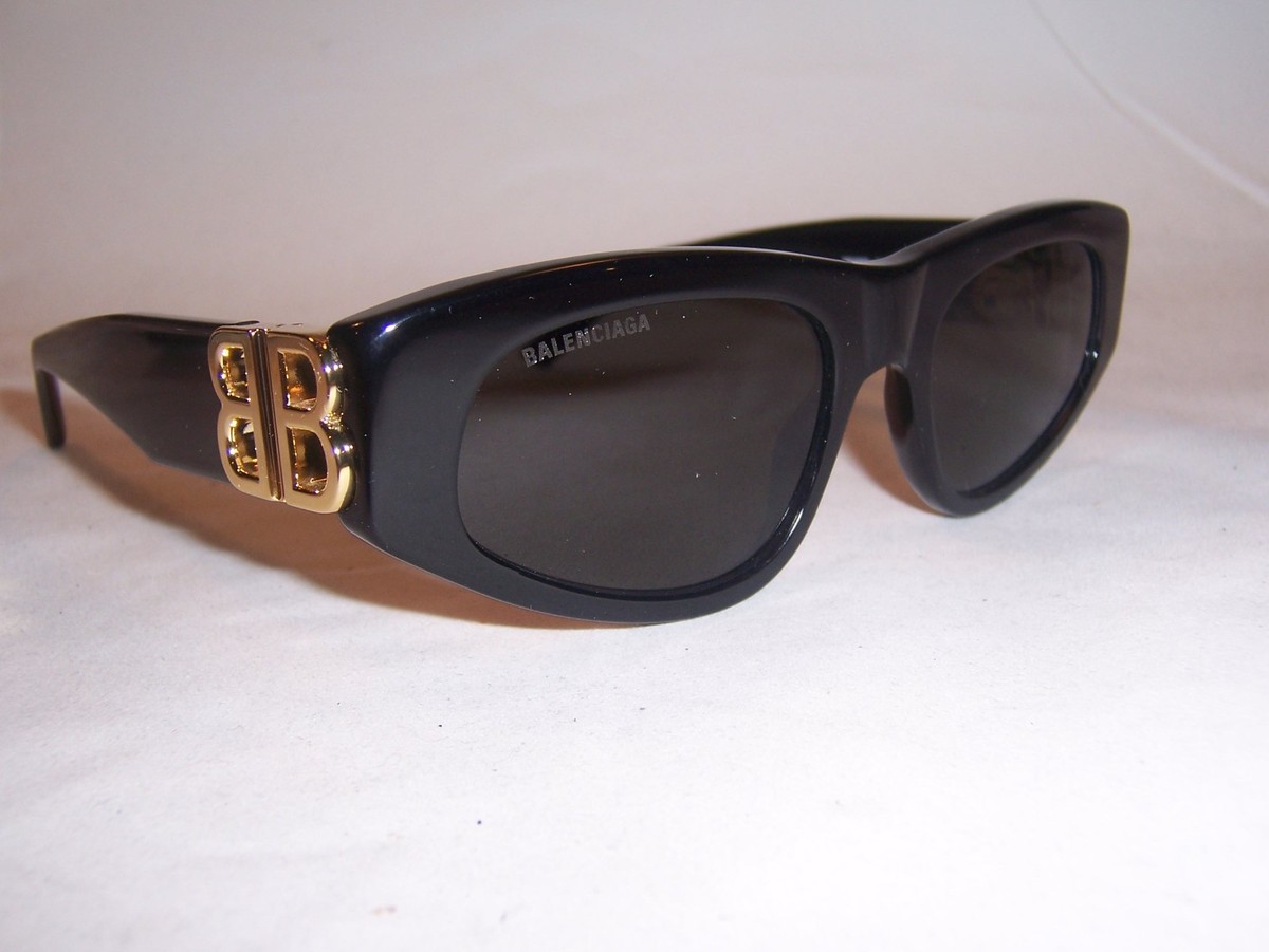 Balenciaga Cateye Sunglasses BB0095S 001 Black/Gold 53mm 0095 Balenciaga BB0095S 001 Dynasty D-Frame Sunglasses - US main image 4