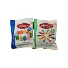 2 bag-Albanese World's Best 12 Flavor Sour Exotic Gummi (Bears & Worms), 3.5 oz