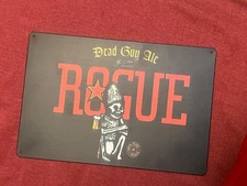 Rogue Dead Guy Ale Metal Sign 12x8 (Red and Black)
