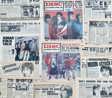 THE WHO 1966 - 1968 Magazine CLIPPINGS Keith Moon Pete Townshend Roger Daltrey