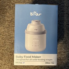 Bear NutriEase AllStage Stainless Steel Baby Food Maker Steamer and Blender NEW