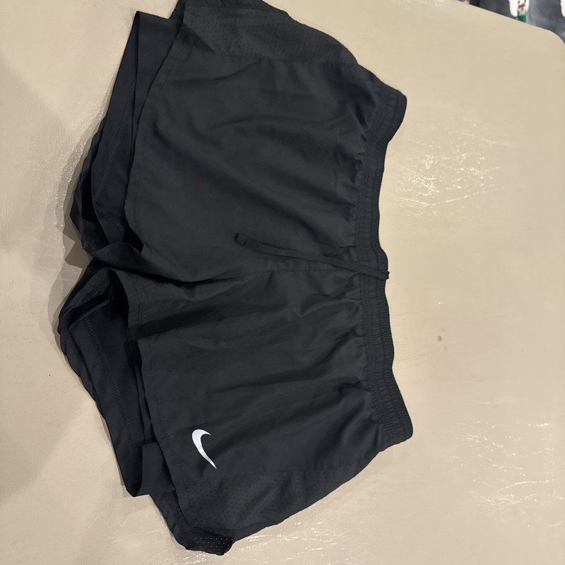 Nike Dri Fit 2 In 1 Running Shorts Lined Women XL Black