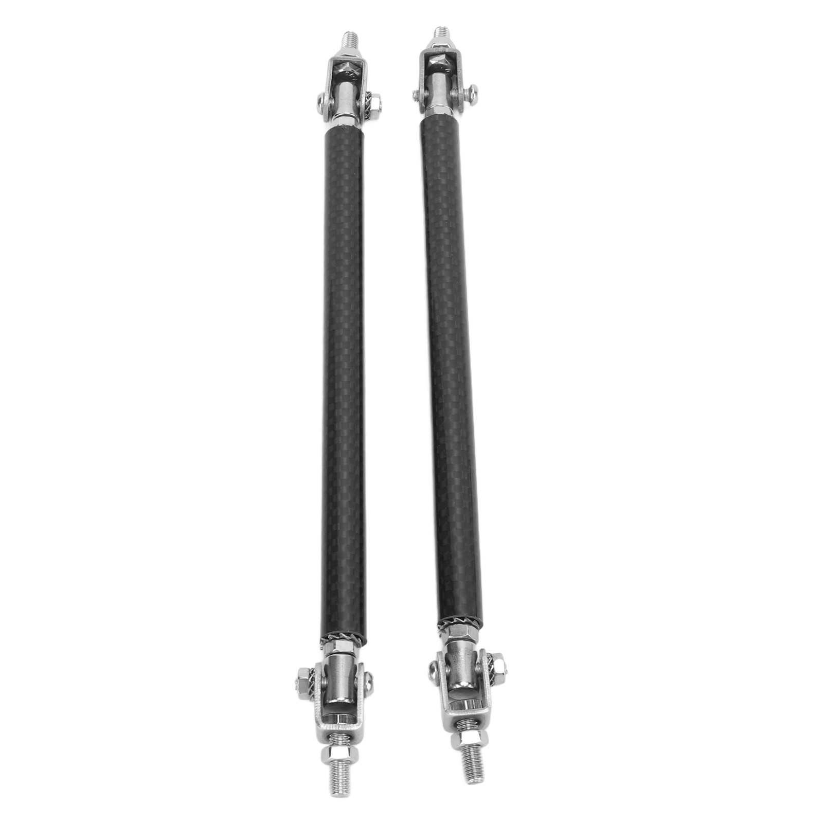 Front Rear Bumper Lip Strut Rod 150mm/5.9in Carbon Fiber Stainless Steel Univers