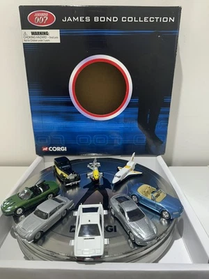 Corgi James Bond 007 8 Car Tin Set. Aston Martin, Lotus Esprit. BNIB. Ultra Rare - Image 1 of 4