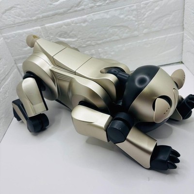 Sony Aibo Ers-210 Gold Robot Junk Broken Battery Memory Stick