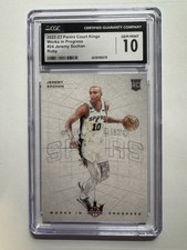 2022-23 Panini Court Kings Jeremy Sochan RC Works In Progress CGC 10 Spurs