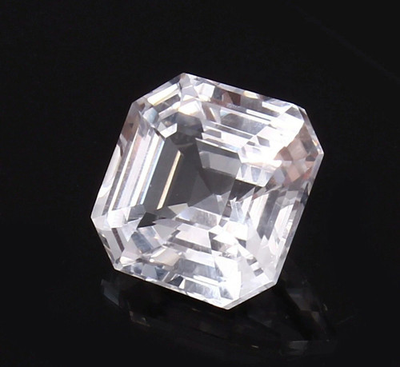 #ad #ad 125 Ct AAA Natural White Sapphire Loose Asscher Cut Certified Flawless Gemstone $212.60
