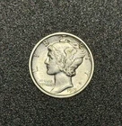 1919-D Mercury Dime 10c Almost Uncirculated AU Denver Silver Semi Key Date