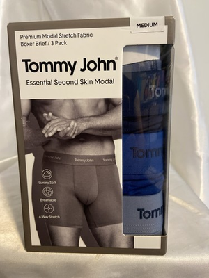 #ad Tommy John Men#x27;s 3 Pack Luxe Modal Boxer Briefs Medium $14.45