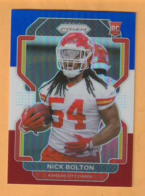 #ad Nick Bolton Kansas City Chiefs 2021 Prizm Red White Blue #390 Missouri Tigers $5.00