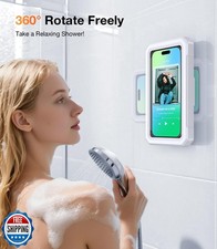 Coolpow Shower Phone Holder Waterproof Phone Holder for Shower Wall Waterproo...