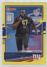2020 Panini Donruss Rookie Dollar Tree Press Proof Yellow Andrew Thomas 05v0