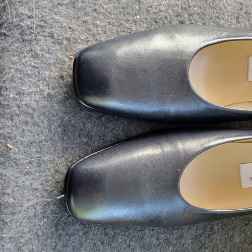 "Zapatos de Vestir Etienne Aigner Hechos en España Cuero Negro Tacón 1-1/2"" TALLA 8.5" - Imagen 7 de 10