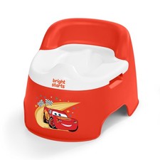 Bright Starts Disney and Pixar Cars Full Comfort Potty Training Toilet, RED