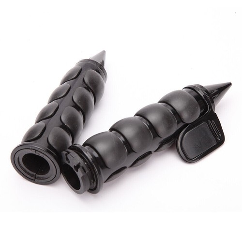 Motorcycle 1" Handle Bar Hand Grips Throttle For Harley Road King Softail Fatboy - Picture 5 of 11