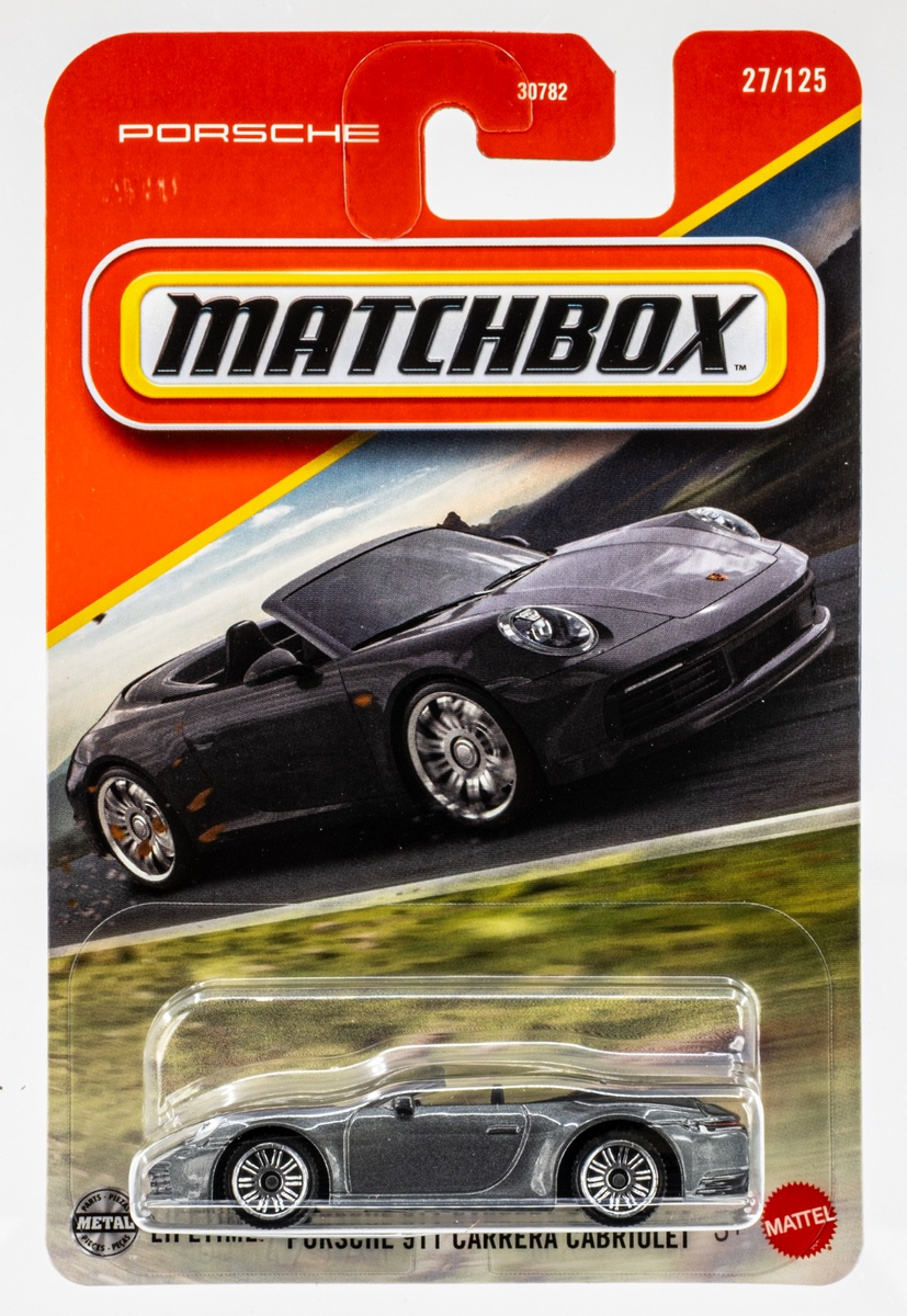 2025 Matchbox #27 Porsche 911 Carrera Cabriolet ARCTIC GREY | FSC