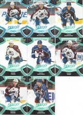 8 x 2021-22 Upper Deck MVP - Colorado Avalanche - KADRI MAKAR MACKINNON - Lot