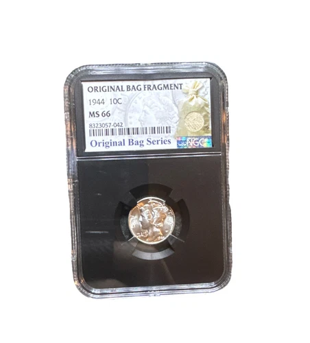 1944 Mercury Dime NGC MS66 10c Original Bag Fragment Rare Grade