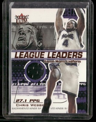 Chris Webber 2001-02 Ultra League Leaders Game Worn #/450 #NNO